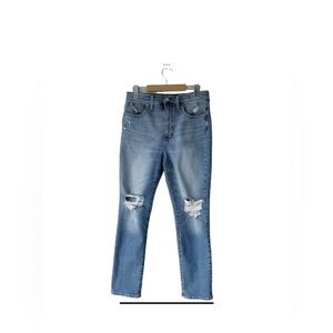 Madewell The Perfect Vintage Distressed Jean in Denman Wash Size 28